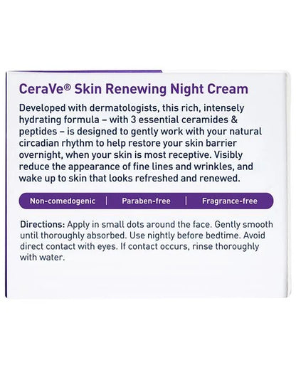 CeraVe جلد کی تجدید کرنے والی نائٹ کریم