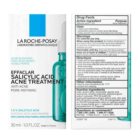 LA ROCHE POSAY EFFACLAR SALICYLIC ACID ACNE TREATMENT SERUM (Expiry 03/24)