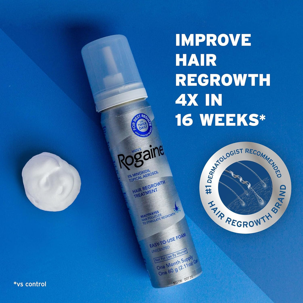Men's Rogaine / Regaine 5% Minoxidil Foam