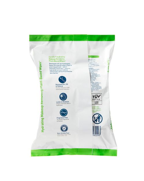 CeraVe Hydrating Makeup Removing Plant-Based Wipes
