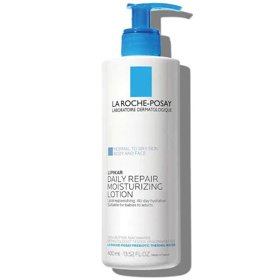 La Roche Posay LIPIKAR ڈیلی ریپیئر فیس اینڈ باڈی موئسچرائزنگ لوشن 400ML