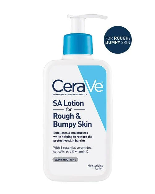 کھردری اور کھردری جلد کے لیے CeraVe SA لوشن 