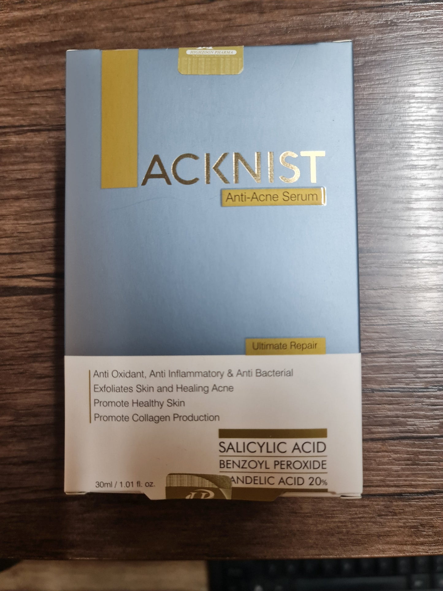 Acknist Acne Serum 30ml SKINFUDGE® - Dermatology, Aesthetic & Laser Center