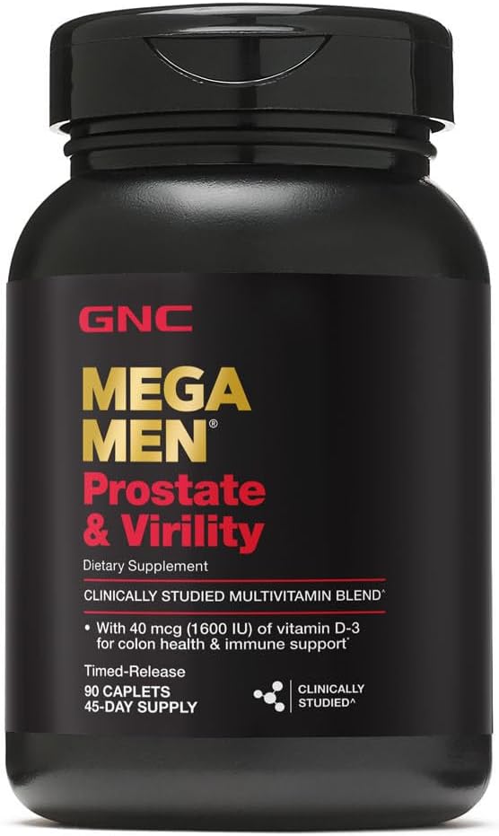 GNC Mega Men Prostate and Virility | Supports Optimal Sexual Health and Prostate Health | 90 Caplets SKINFUDGE® Clinic Lahore (Dermatologist / Skin Specialist)