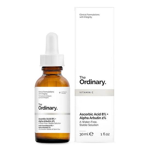 The Ordinary Ascorbic Acid 8% Alpha Arbutin 2% 30ml SKINFUDGE® Clinic Lahore (Dermatologist / Skin Specialist)